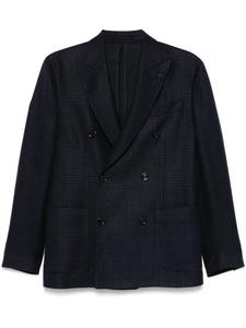 Клетчатый блейзер Lardini, синий