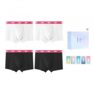 Мужские трусы подарочный набор комбинация Lee, белый