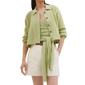 SS25 Кашемировый свитер женский HERMES, светло-зеленый