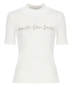 Футболка с круглым вырезом из хлопка. Panicale, белый