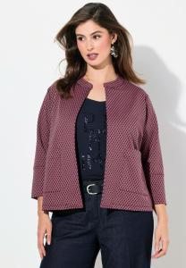 Кардиган Ulla Popken TEXTURED OPEN SHAPE INDOOR, Marine/Dark Blue