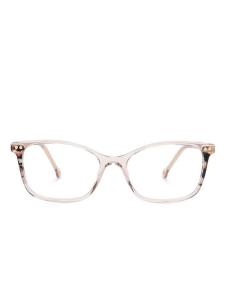 Carolina Herrera очки в прямоугольной оправе с логотипом, розовый