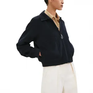 HERMES Куртка женская голубая, Ocean Blue