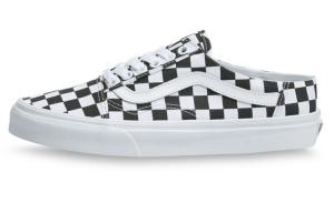 Кроссовки Vans Checkerboard Old Skool Mule Chessboard белый/черный