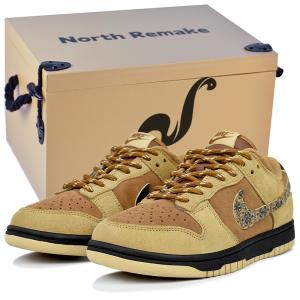 Кроссовки для скейтбординга Dunk Abrasion Resistant Low top Unisex Nike, коричневый