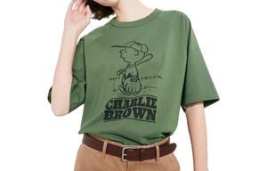 Футболка унисекс зеленая Uniqlo, зеленый