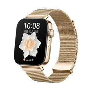 Умные часы Watch Fit 3 с большим экраном для спорта и похудения, для пар мужские и женские HUAWEI, Shimmering золотой