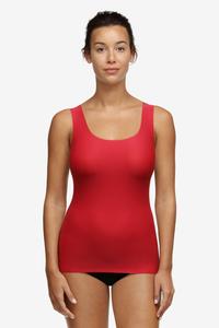 Бесшовный топ без рукавов из мягкой эластичной ткани один размер Chantelle, красный