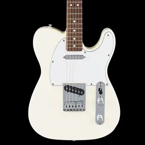 Электрогитара Fender Standard Telecaster - Olympic White, гриф из лауреля, белый пикгард