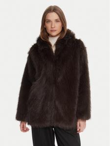 Меховое пальто regular fit RI1NT057 6006 Kaos, коричневый