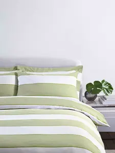 Комплект пододеяльников Jasper Conran London Pinstripe Jacquard Duvet, цвет spinach