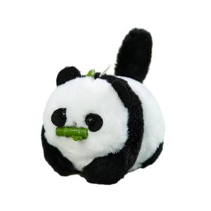 Очаровательная плюшевая кукла-подвеска с пандой, которая ест бамбук и виляет хвостом, высота 11 см Dolls and bears dance, National Treasure Panda