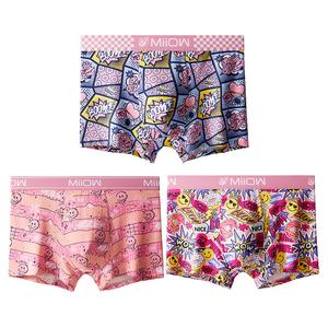 Боксеры мужские 3 шт MIIOW, набор 3 шт (желтый YEAH+черный BOOM+черный YEAH) комплект B