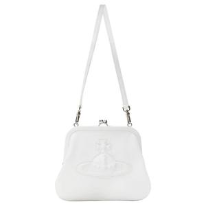 Переработанный полиуретановый кроссбоди через плечо унисекс белый Vivienne Westwood