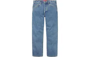 Потертые джинсы Regular Supreme, синий