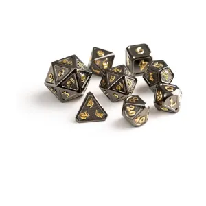 Набор Mythica Poly — Корона теней (8), Metal Poly Dice Sets (Die Hard Dice)