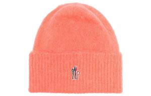 Moncler Гренобль вышитый логотипом головной убор из смесовой альпаки, Pink