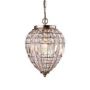 Подвесной светильник searchlight Pineapple II, прозрачное стекло / сталь - 1 пламя