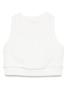 Топ с логотипом FF Fendi Kids, белый