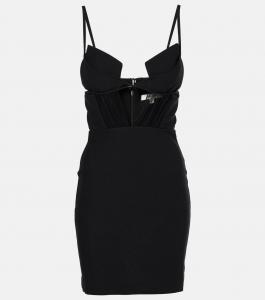 Мини-платье из крепа Nensi Dojaka, черный