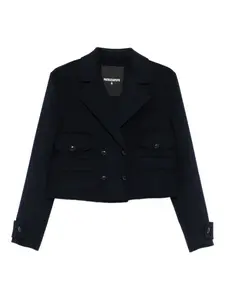 Двубортная куртка с карманами Patrizia Pepe, синий