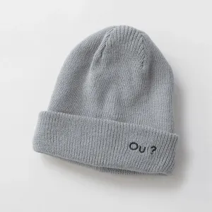 Вязаная шапка с вышитым логотипом Branshes, цвет Gray