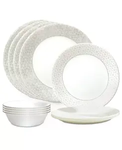 Набор столовых приборов Vitrelle Signature Knox из 12 предметов, сервиз на 4 персоны Corelle, white