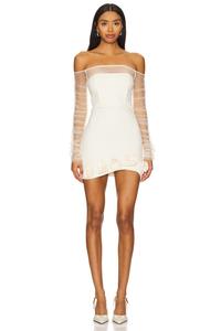 Тайское мини-платье Camila Coelho, бежевый