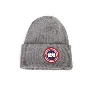 Canada Goose Шерстяная шапка с логотипом, Gray
