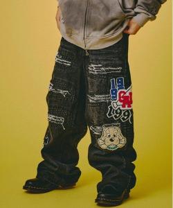 Джинсы GALFY с нашивками (мужские)