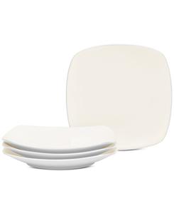 Набор квадратных обеденных тарелок Colorwave, 4 штуки Noritake, белый