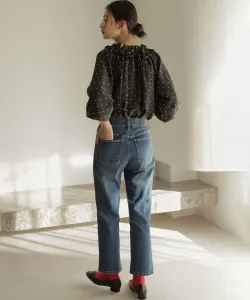 Джинсовые брюки средней длины Suite L, цвет Used Blue [075]