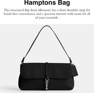 Женская сумка Coach Hamptons из дубленой кожи