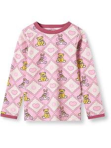 Småfolk Футболка с длинными рукавами "Эльстар" розового цвета