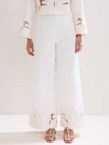 Штаны Svea с вышитым подолом Phase Eight, Ivory