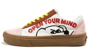 Кроссовки Vans Old Skool Skateboard Shoes Unisex Low-Top White Brown/Pink