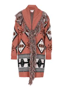 Вязаный кардиган IZIA, цвет Brown/Auburn