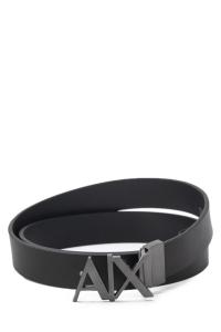 Ремень Armani Exchange мужской с логотипом, черный