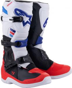Мотокроссовые ботинки Alpinestars tech 3, Black/White/Red/Blue