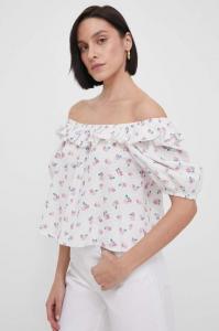 Хлопковая блузка Barbour, мультиколор