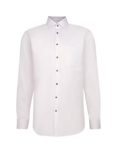 Рубашка BUSINESS KENT PATCH5 белого цвета Seidensticker