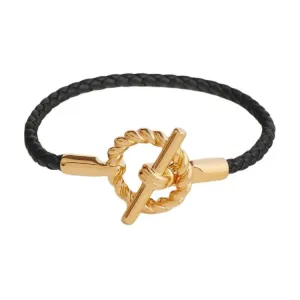 HERMES Браслеты из телячьей кожи Women's Black