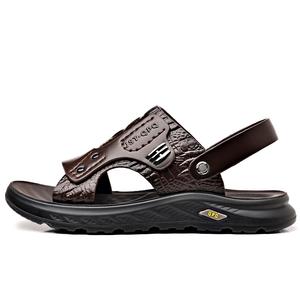 Пляжные шлепанцы мужские EGCHI, коричневый