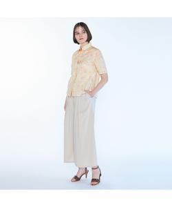 Рубашка с волнообразным воротником и принтом "Свобода" от Rous