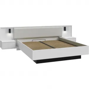 Настольная лампа 1 шт. Нейтральный белый свет для кровати, черный металл, регулируемая Forte, черный