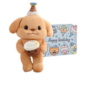 Плюшевая кукла щенка Butter Poodle, высота 30см/40см Fat Fat Dragon