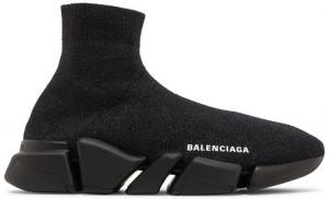 Кроссовки Balenciaga Wmns Speed 2.0 Sneaker 'Shiny Black', черный