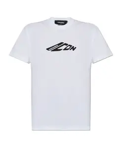 Футболка с логотипом Dsquared2, белый