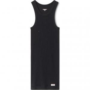 Кристаллический гоночный топ-платье с термоклеем Alexander Wang, черный