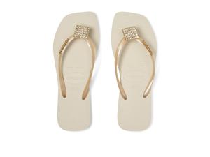 Сандалии Havaianas Slim Crystal Square Elegance Sandals, бежевый
